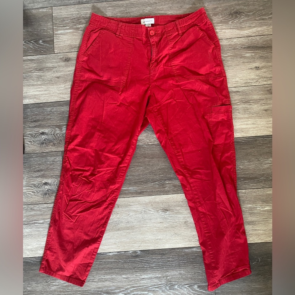 Bright Red Cargo Pants